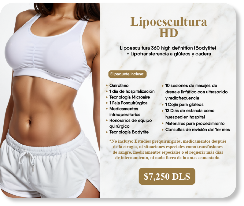 Paquete Lipoescultura HD