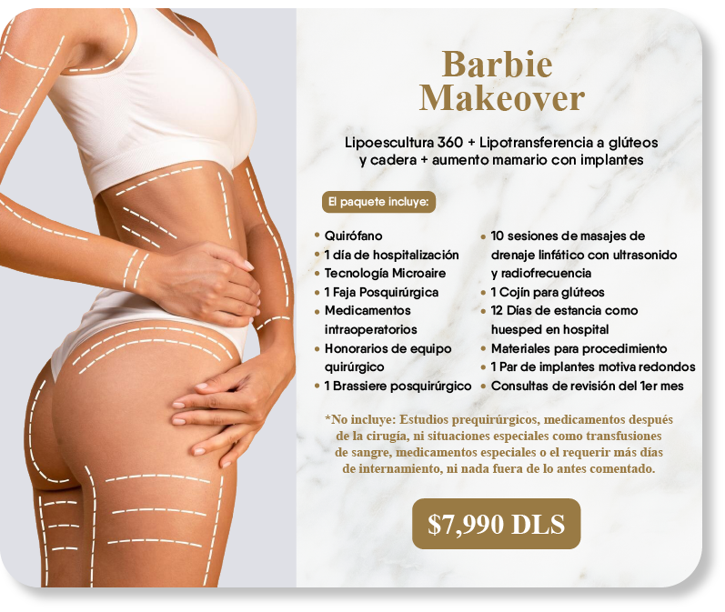 Paquete Barbie Makeover