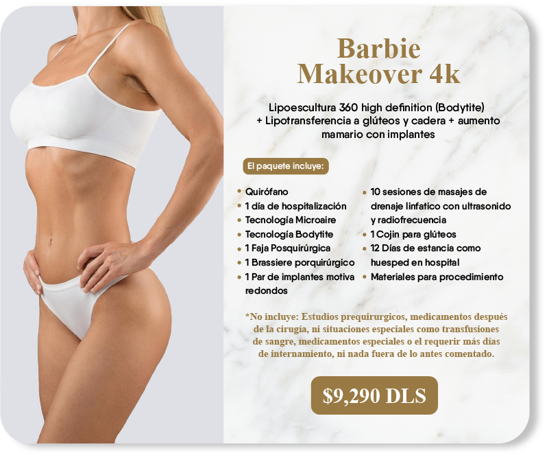 Paquete Barbie Makeover 4k