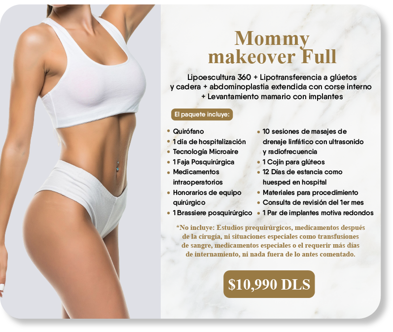Paquete Mommy Makeover Full